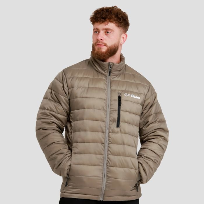 GymBeam Pánska bunda Puffer Vetiver/Black XXLXXL