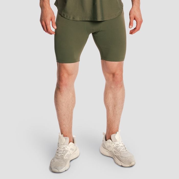 GymBeam Pánske šortky Combat Olive Grey XL