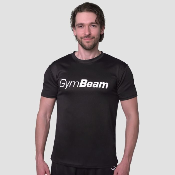 GymBeam Tričko Mesh Essence Black XXL