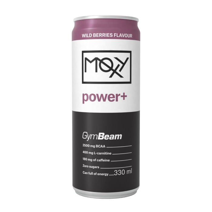 GymBeam MOXY power+ Energy Drink lesné ovocie