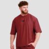 GymBeam Tričko Oversized Unstoppable Red  SS