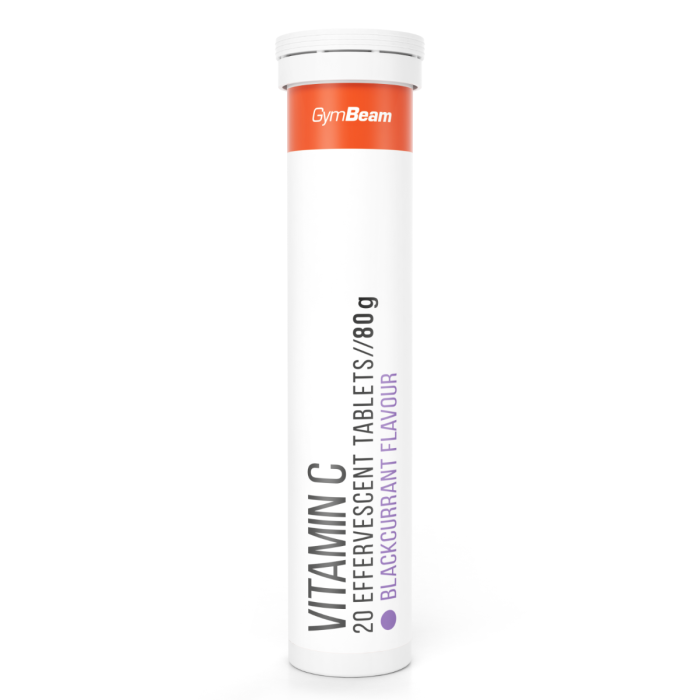 GymBeam Vitamín C 1000 mg šumivý 20 tab. čierne ríbezle