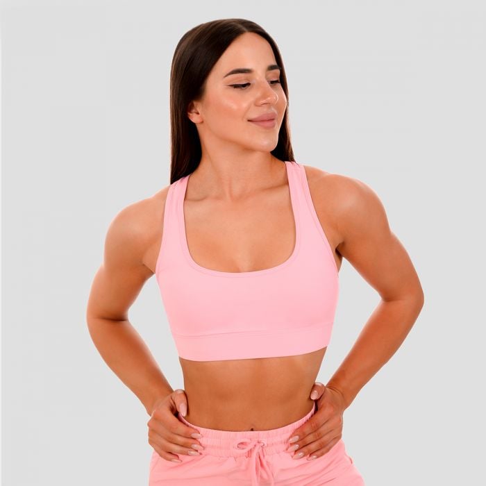 GymBeam Športová podprsenka Mesh Panel pink LL
