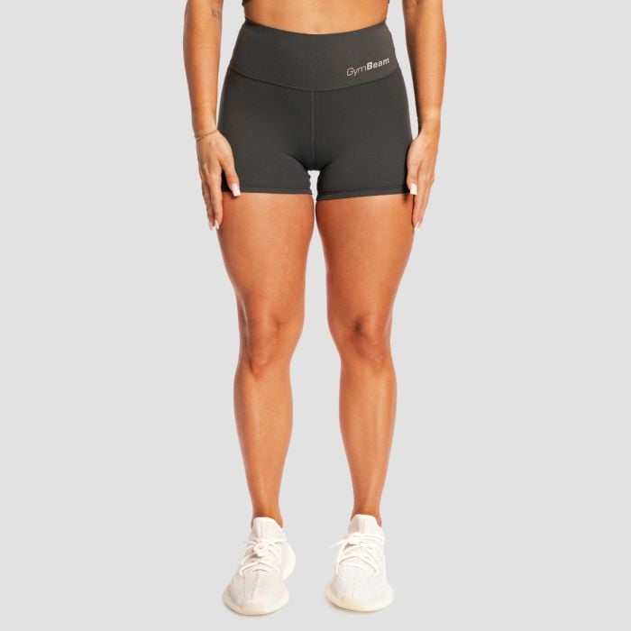 GymBeam Dámske šortky BEAT Charcoal XXL