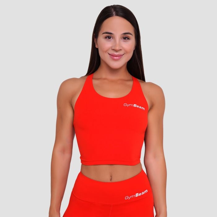GymBeam Dámsky športový top BEAT Tangerine MM