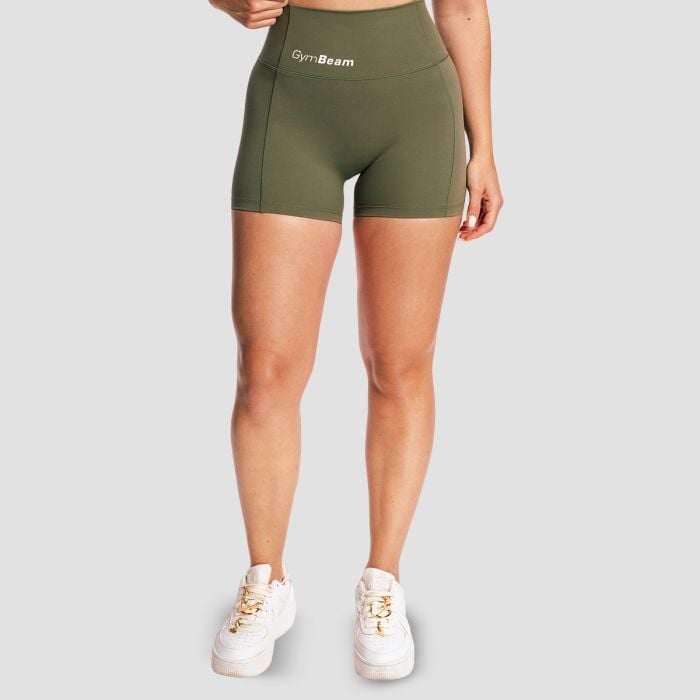 GymBeam Dámske šortky Combat Olive Grey XL
