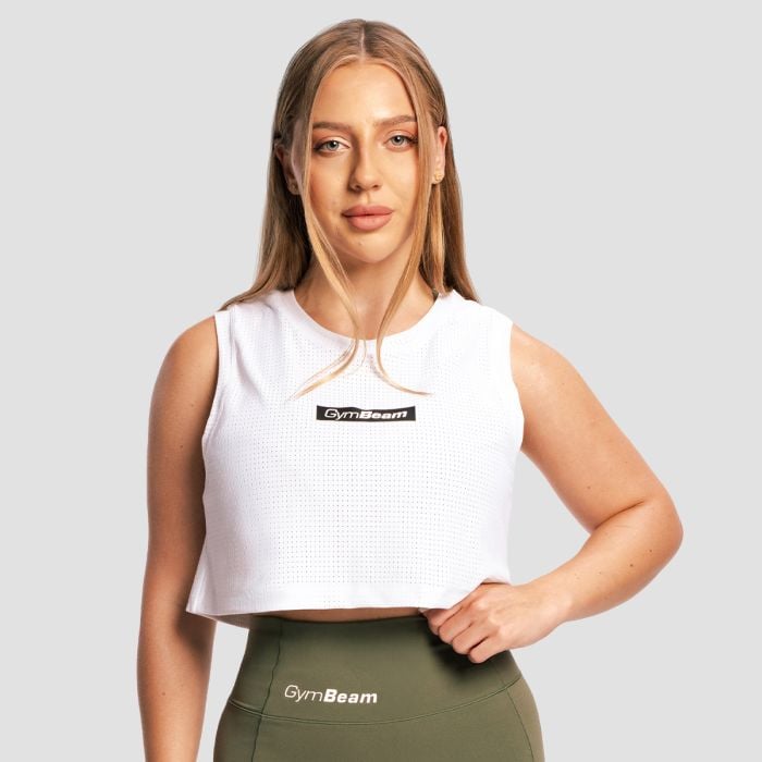 GymBeam Dámske tielko Combat White XS