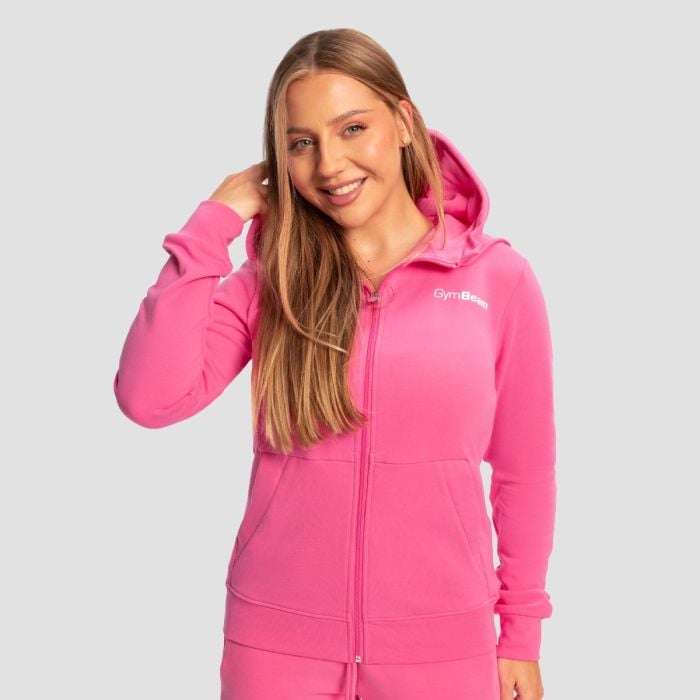 GymBeam Dámska mikina so zipsom Limitless Dragonfruit L