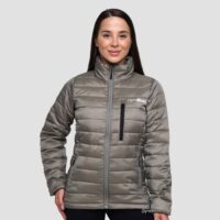 GymBeam Dámska bunda Puffer Vetiver/Black  LL