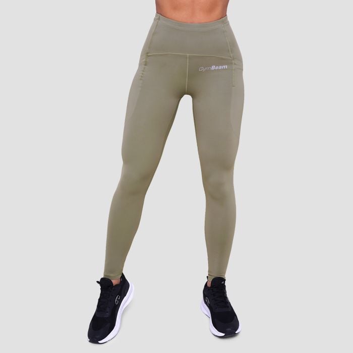 GymBeam Dámske bežecké legíny Pulse Vetiver SS