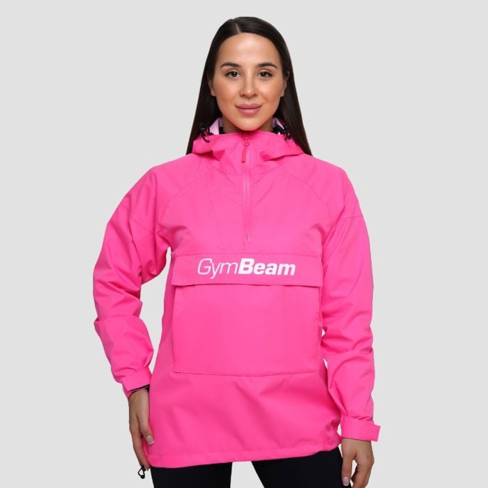 GymBeam Dámska bunda Rain Smock Fuchsia SS