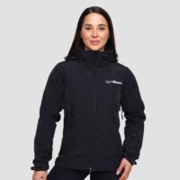 GymBeam Dámska bunda Softshell Black  LL
