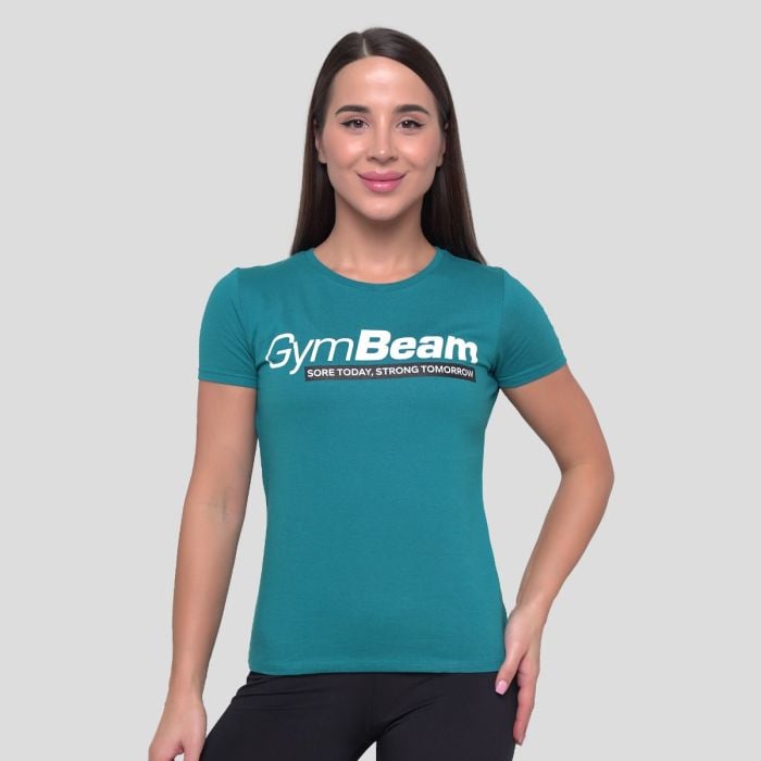 GymBeam Dámske tričko Strong Tomorrow Blue XS