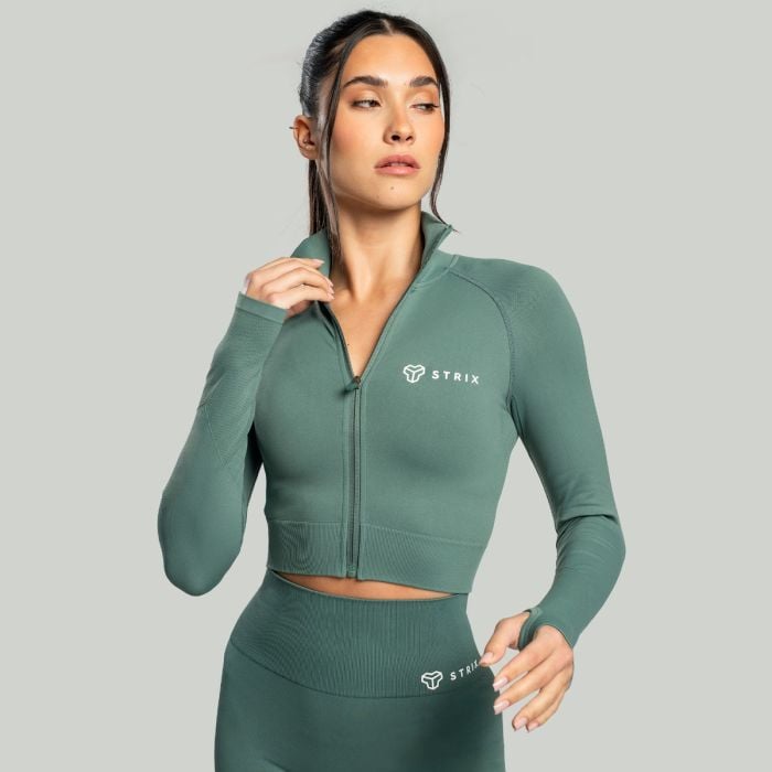 STRIX Dámsky top Cropped Seamless Moss L