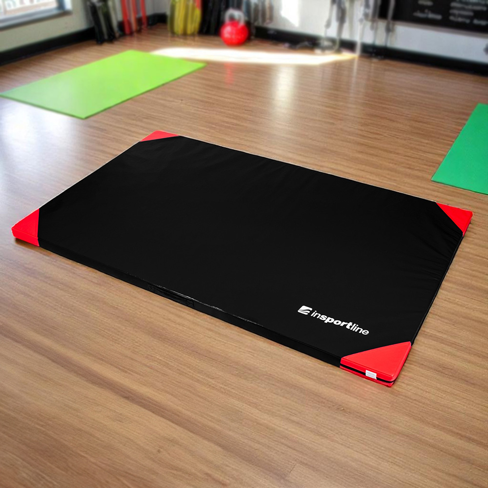Gymnastická žinenka inSPORTline Gabyk T90 200x120x6 cm čierna