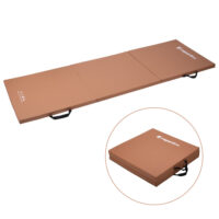 Skladacia gymnastická žinenka inSPORTline Trifold 180x60x3 cm hnedá