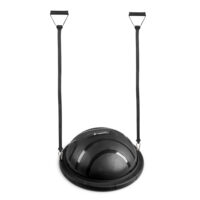Balančná podložka inSPORTline Dome Edge s gumovými expandérmi 100 cm / 4,6 kg čierna
