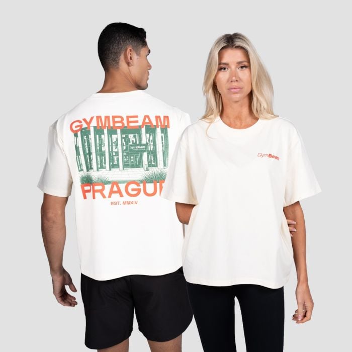 GymBeam Tričko Prague Cream M