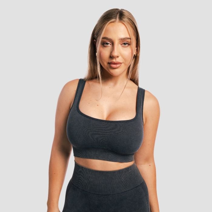 GymBeam Bezšvová športová podprsenka Lift Graphite L
