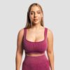 GymBeam Bezšvová športová podprsenka Lift Plum  S