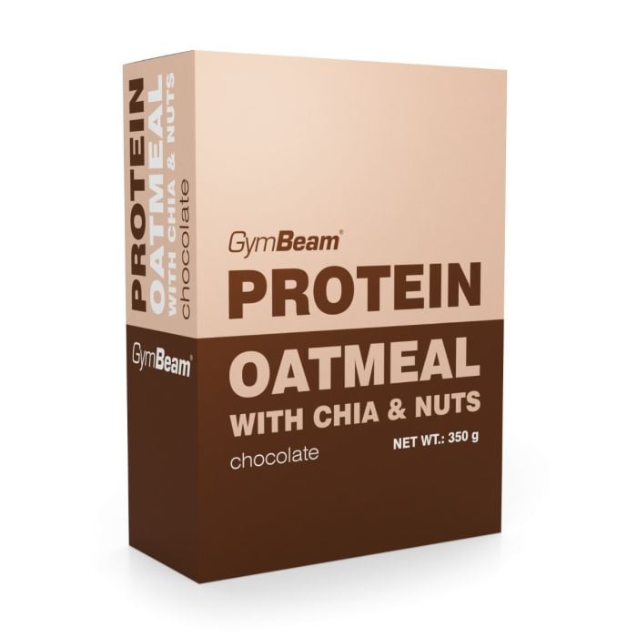 GymBeam Proteínová ovsená kaša s chia a orechmi čokoláda