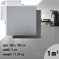 Záťažová podložka inSPORTline Luxteko Waffle 100x100x2 cm mramor