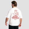 GymBeam Tričko Boxy Shaker White  XL