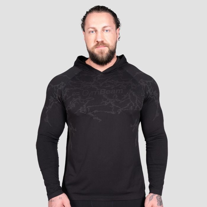 GymBeam Tričko s dlhým rukávom Static Black S