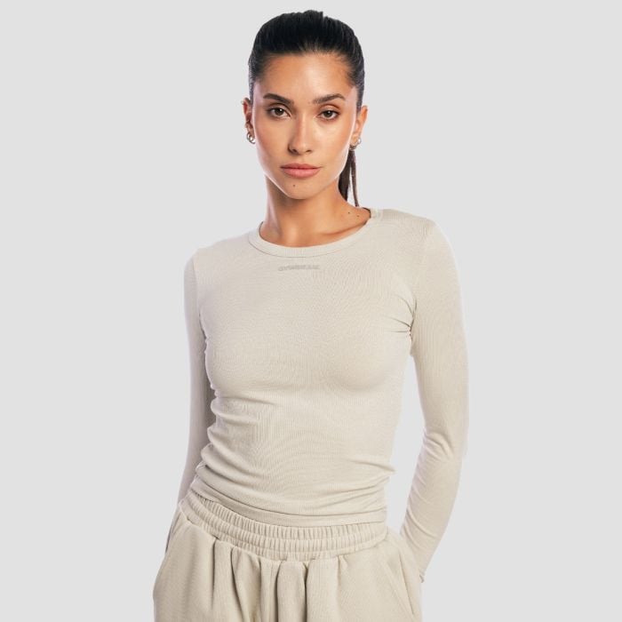 GymBeam Dámske tričko s dlhým rukávom Aura Grey XL