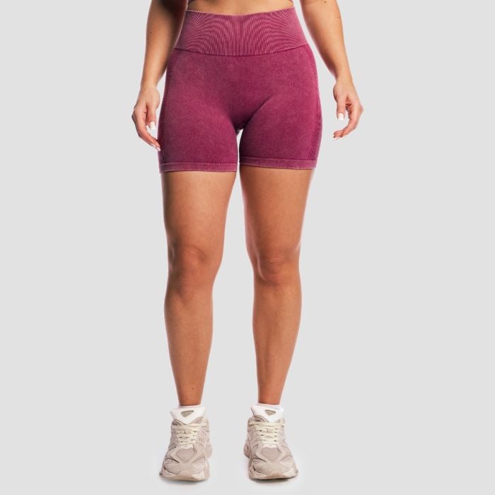 GymBeam Dámske bezšvové šortky Lift Plum S
