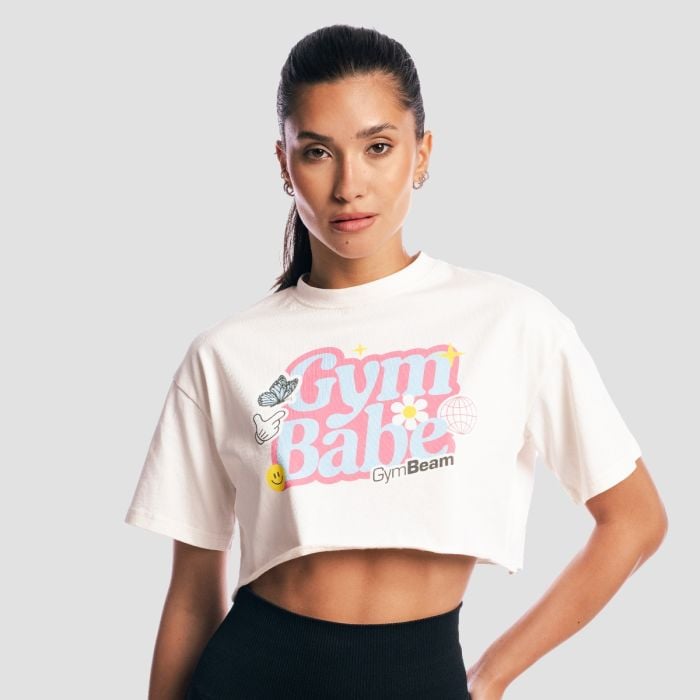 GymBeam Dámske tričko GymBabe Cream XS