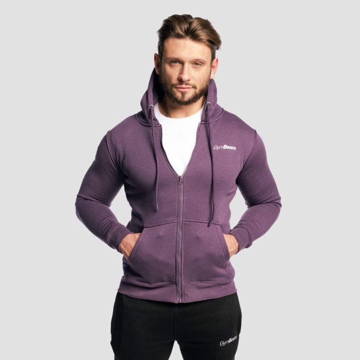 GymBeam Mikina Zipper Hoodie Obsidian S