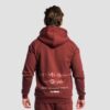 GymBeam Mikina so zipsom Zone Cherrywood  L
