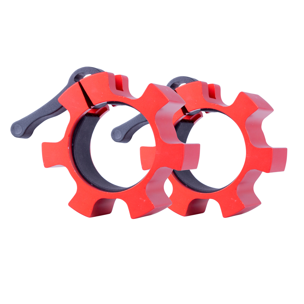 Set olympijských hliníkových objímok inSPORTline CL-21 50mm červená