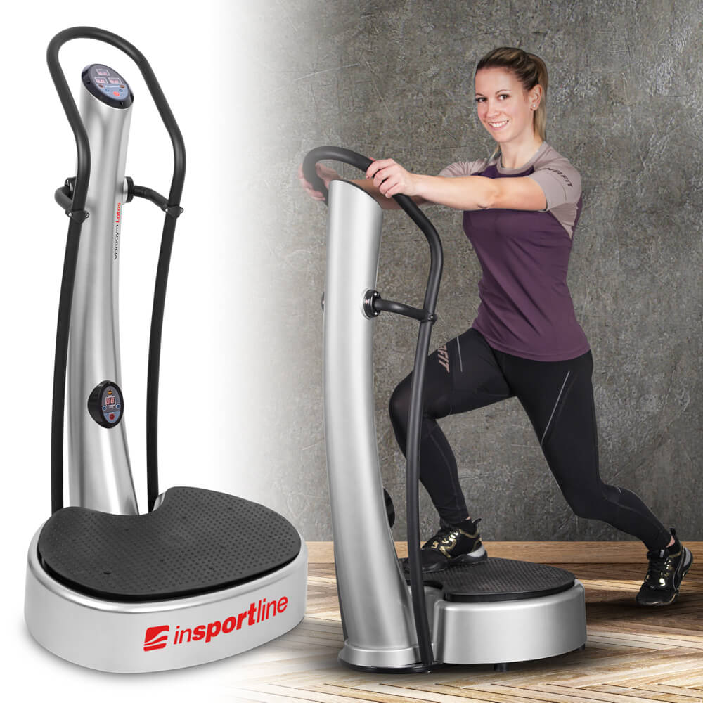 VibroGym inSPORTline Lotos strieborná
