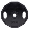 Pogumovaný olympijský kotúč inSPORTline Ruberton 20 kg 50 mm