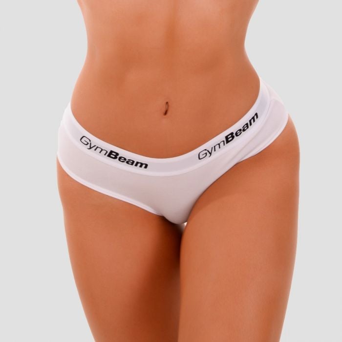 GymBeam Nohavičky Briefs 3Pack White XSXS