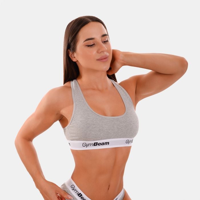GymBeam Podprsenka Bralette Grey XSXS