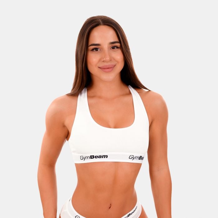 GymBeam Podprsenka Bralette White XLXL