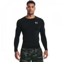 Under Armour Kompresné tričko HG Armour Comp LS Black  L