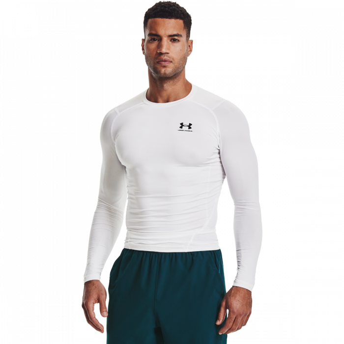Under Armour Kompresné tričko HG Armour Comp LS White XXL