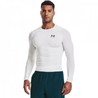 Under Armour Kompresné tričko HG Armour Comp LS White  M