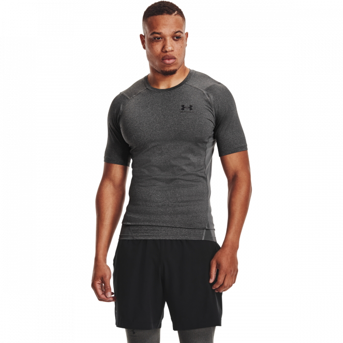 Under Armour Kompresné tričko HG Armour Comp SS Grey M