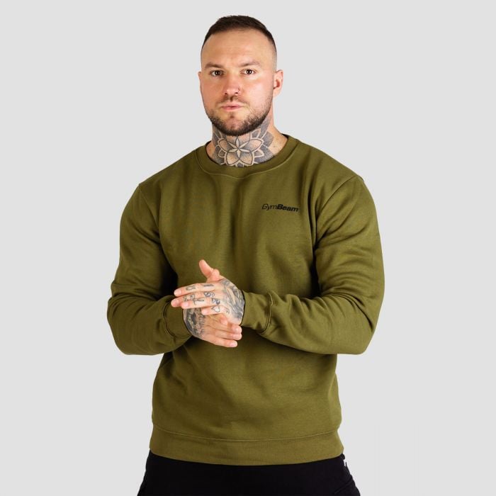 GymBeam Mikina Basic Jumper Military Green XXLXXL