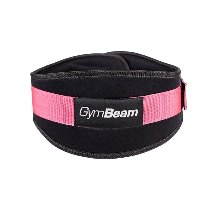 GymBeam Fitness neoprenový opasok LIFT Black & Pink XS