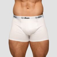 GymBeam Pánske boxerky Essentials 3Pack White  XXLXXL