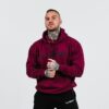 GymBeam Mikina PRO Hoodie Burgundy  XXL