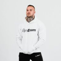 GymBeam Mikina PRO Hoodie White  XLXL