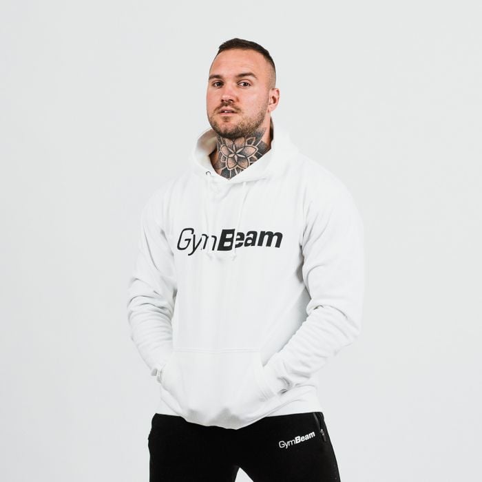 GymBeam Mikina PRO Hoodie White XLXL