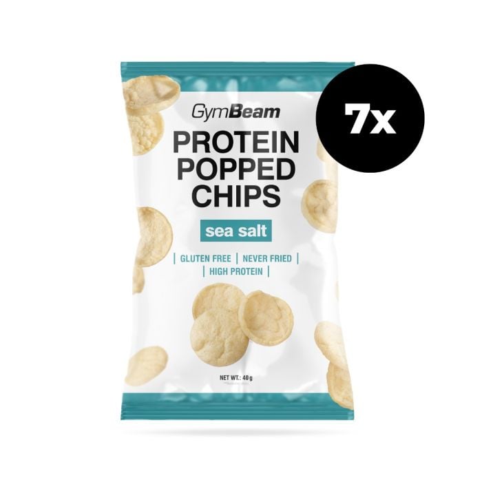 GymBeam Proteínové čipsy morská soľ